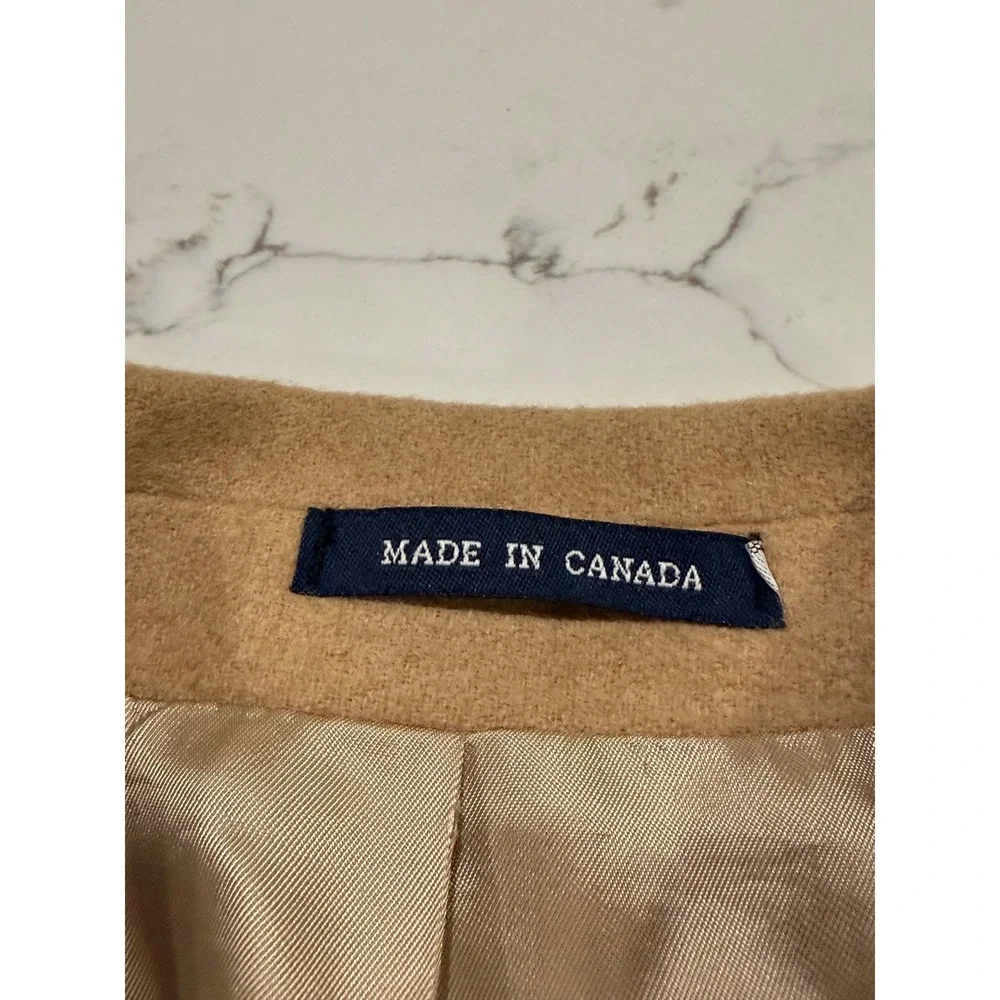 Ralph Lauren 100% Camel Hair Blazer Tan Sport Coat Mens 41R Lora Piana VTG